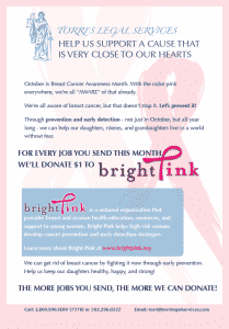 We Support Breast Cancer Awareness- Process Serving Nationwide